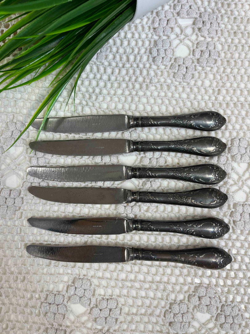 Нож для фруктов "Классик" Киевский з-д им.Шевченко. Мнц с серебрением, нерж.сталь (лезвие). Редкий!. Картинка 1